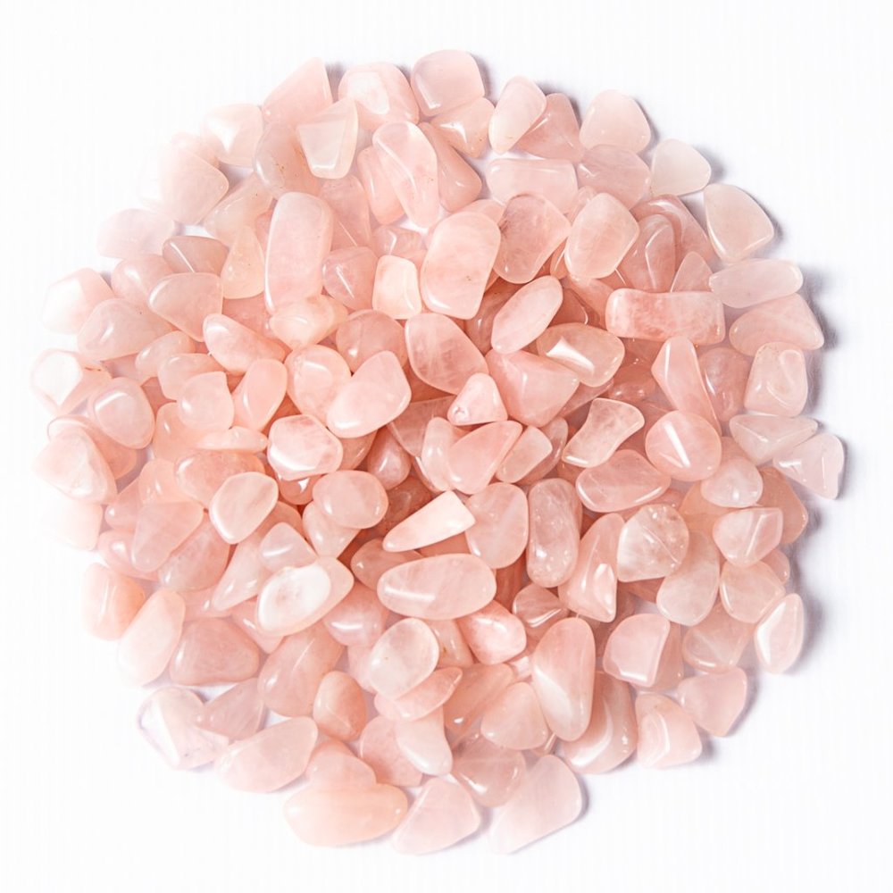 1 lb Small Tumbled Rose Quartz Gemstones Crystals For Jewelry Pink Gem Rocks